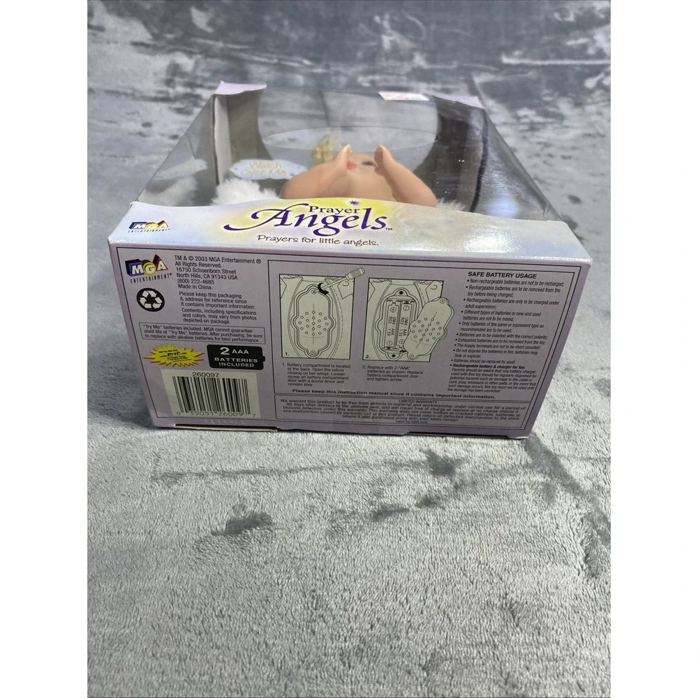 VTG MGA Collectable Prayer Angels‎ Doll For Little Angels 2 Prayers UNTESTED NEW